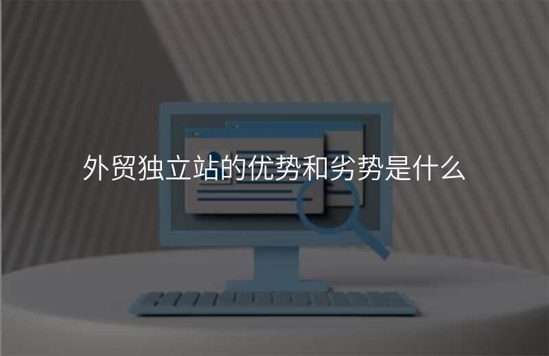 外贸独立站的优势和劣势是什么