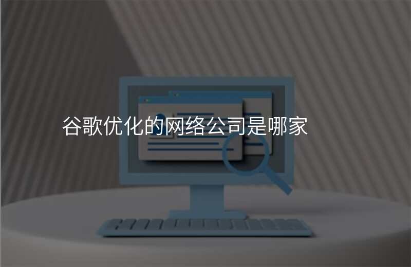 谷歌优化的网络公司是哪家