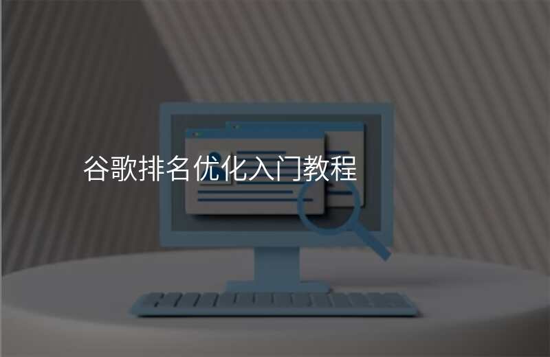 谷歌排名优化入门教程