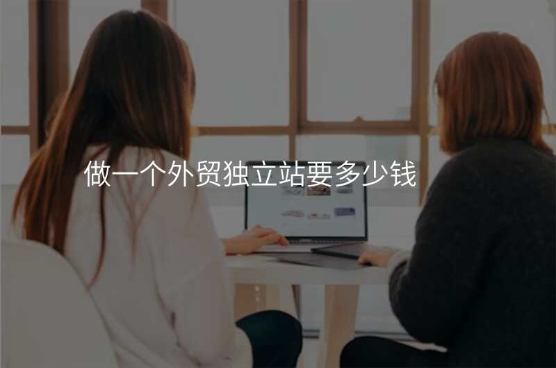 做一个外贸独立站要多少钱