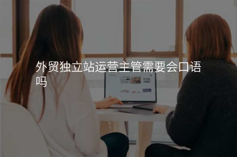 外贸独立站运营主管需要会口语吗