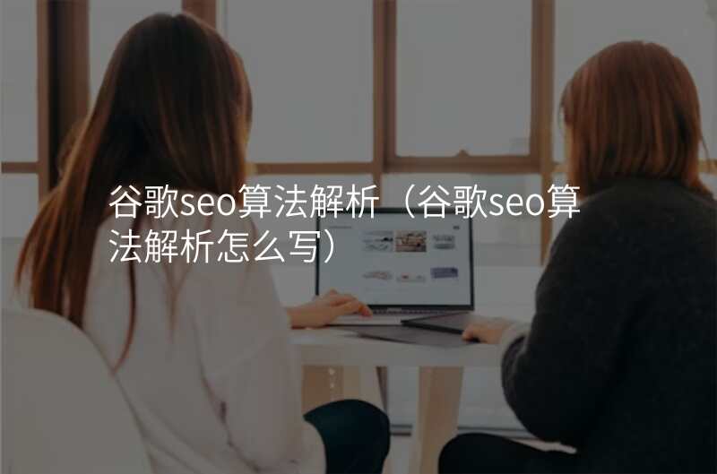 谷歌seo算法解析(谷歌seo算法解析怎么写)