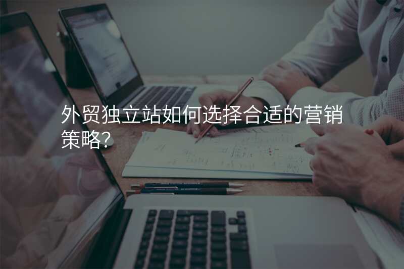 外贸独立站如何选择合适的营销策略?