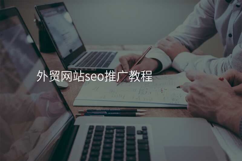 外贸网站seo推广教程