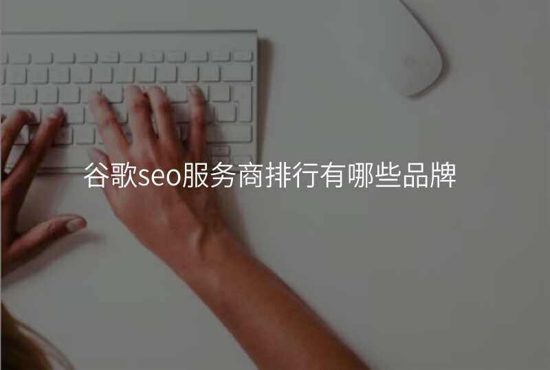 谷歌seo服务商排行有哪些品牌