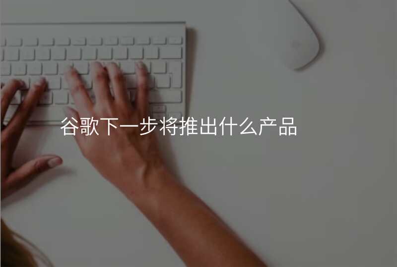 谷歌下一步将推出什么产品