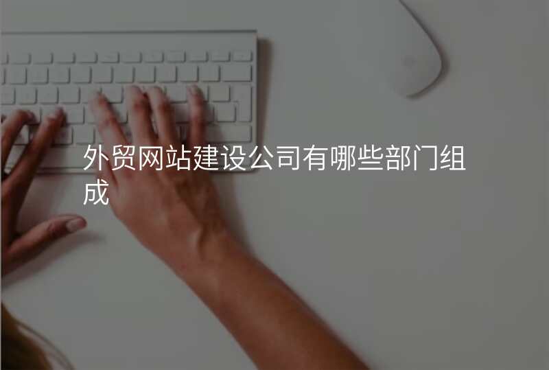 外贸网站建设公司有哪些部门组成