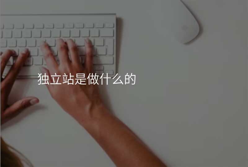 独立站是做什么的