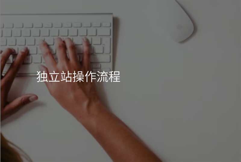 独立站操作流程