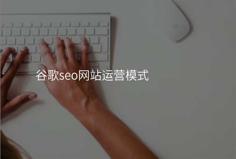 谷歌seo网站运营模式