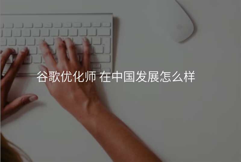 谷歌优化师 在中国发展怎么样