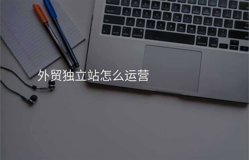 外贸独立站怎么运营