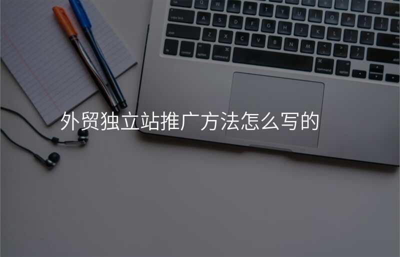 外贸独立站推广方法怎么写的
