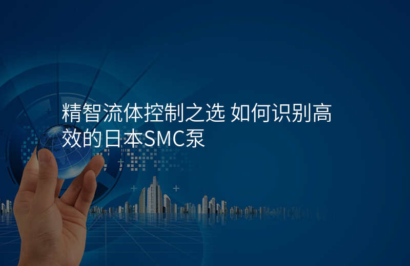 精智流体控制之选 如何识别高效的日本SMC泵
