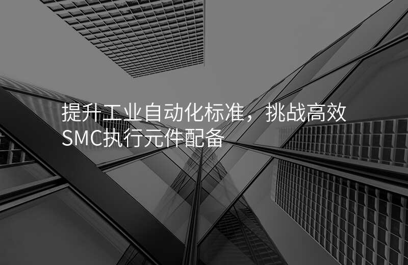 提升工业自动化标准,挑战高效SMC执行元件配备