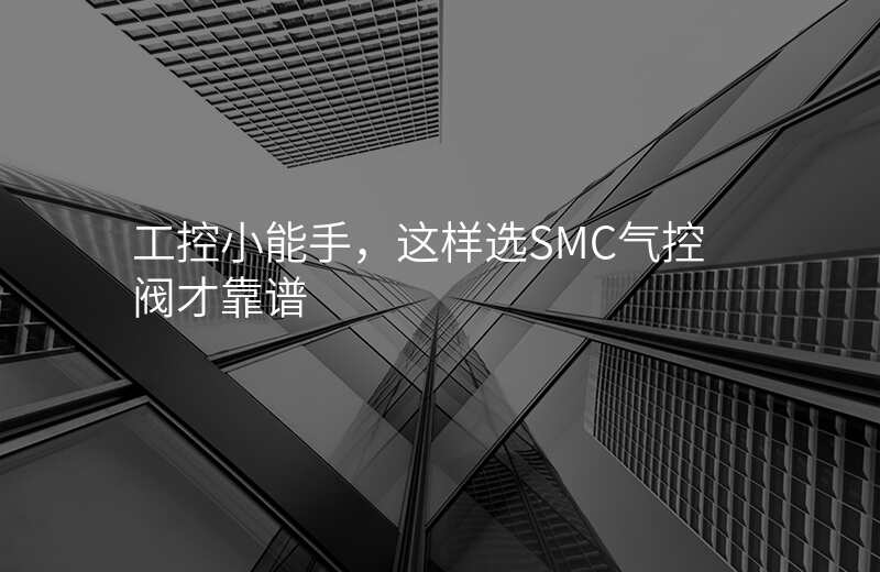 工控小能手,这样选SMC气控阀才靠谱