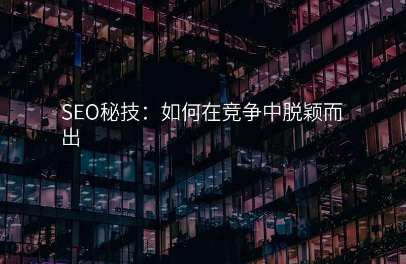 SEO秘技:如何在竞争中脱颖而出