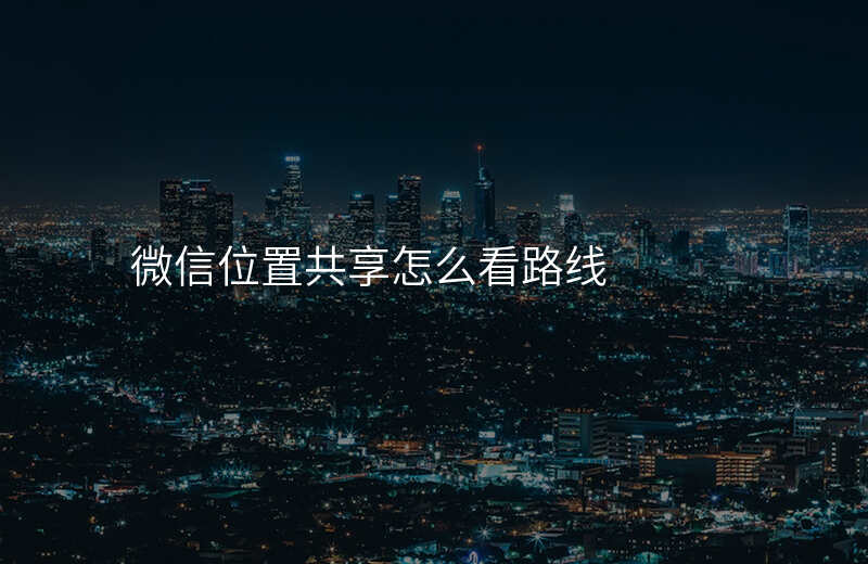 微信位置共享怎么看-微信的位置共享怎样知道对方的位置信息 微信位置共享怎么看-微信的位置共享怎样知道对方的位置信息