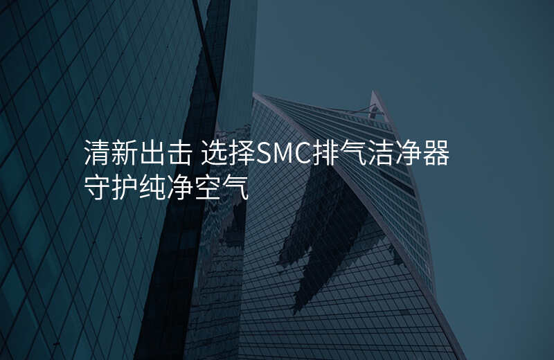 清新出击 选择SMC排气洁净器守护纯净空气