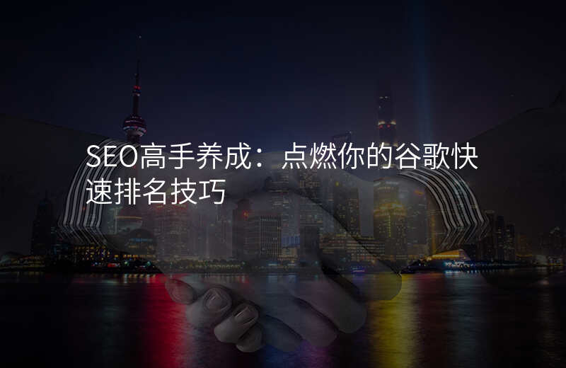 SEO高手养成:点燃你的谷歌快速排名技巧