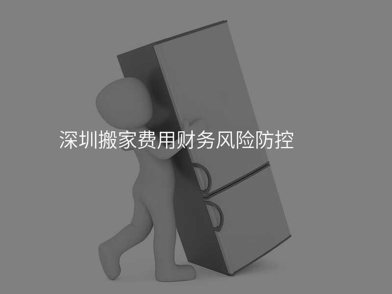 深圳搬家費(fèi)用財(cái)務(wù)風(fēng)險(xiǎn)防控