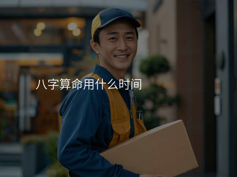 八字算命用什么时间