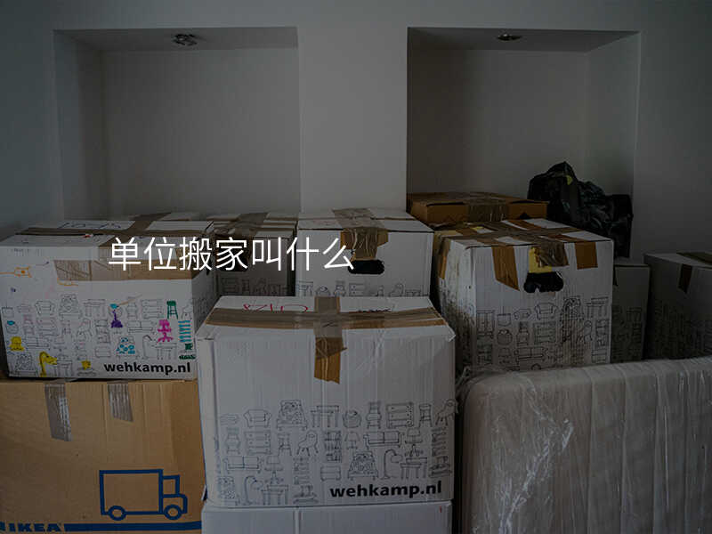 單位搬家叫什么