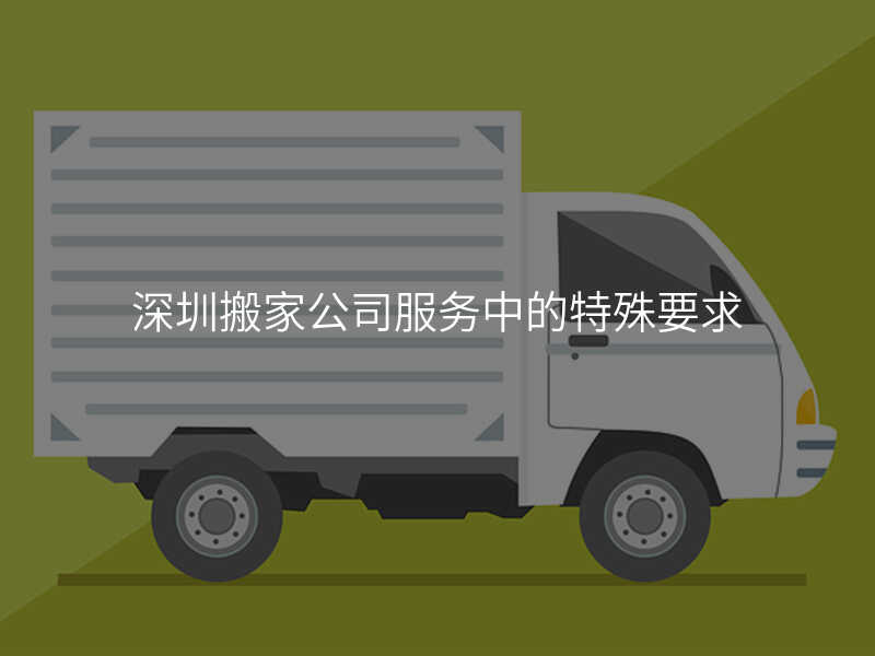 ÉîÛÚ°á¼Ò¹«Ë¾·þÎñÖеÄÌØÊâÒªÇó