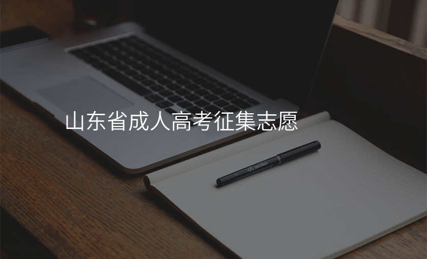 山东省成人高考征集志愿