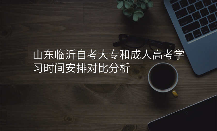 山东临沂自考大专和成人高考学习时间安排对比分析