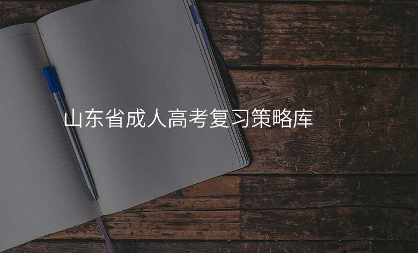 山东省成人高考复习策略库