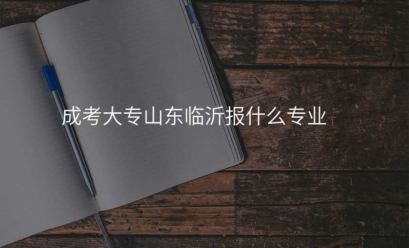 成考大专山东临沂报什么专业