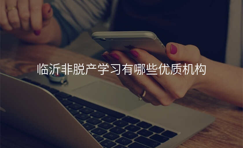 临沂非脱产学习有哪些优质机构