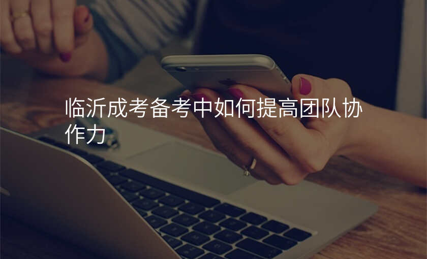 临沂成考备考中如何提高团队协作力