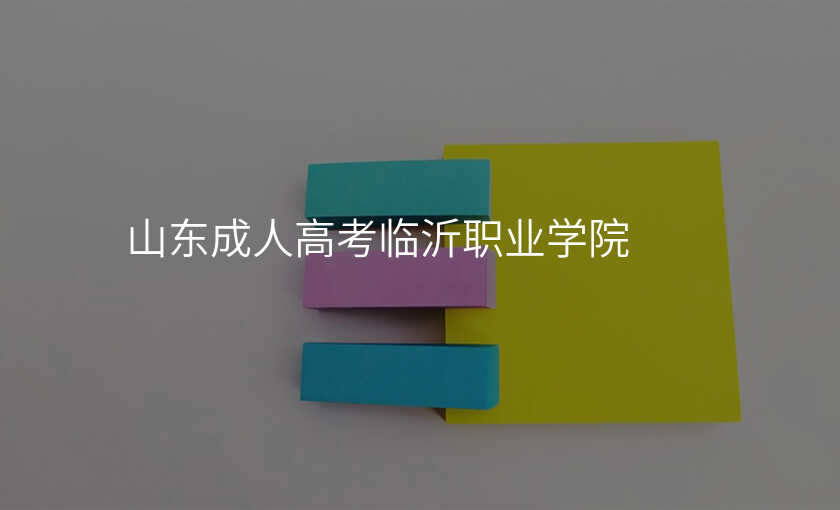 山东成人高考临沂职业学院