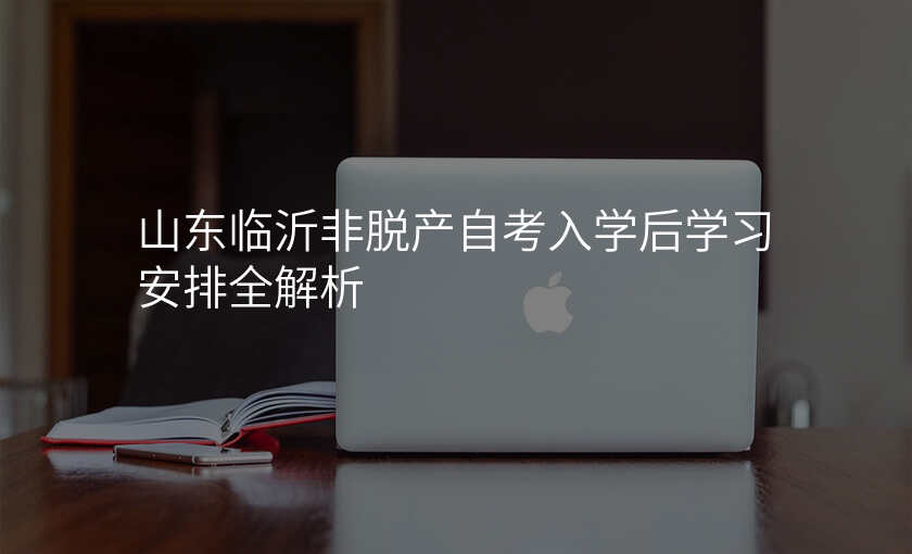 山东临沂非脱产自考入学后学习安排全解析
