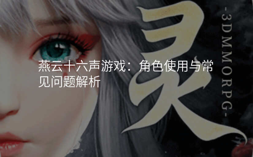 燕云十六声游戏:角色使用与常见问题解析