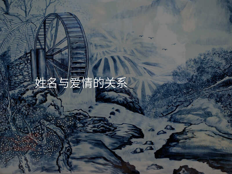姓名与爱情的关系