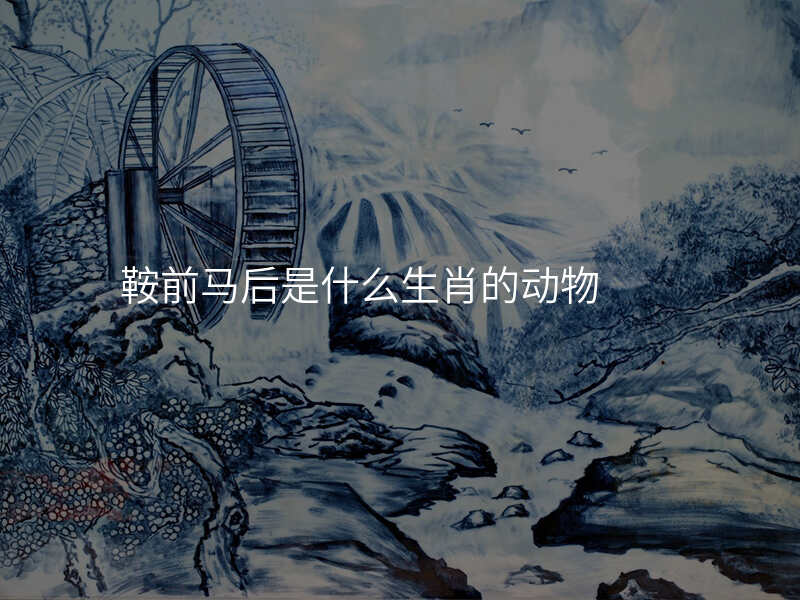 鞍前马后是什么生肖的动物
