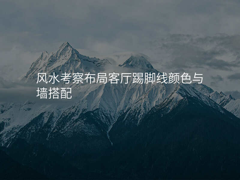 风水考察布局客厅踢脚线颜色与墙搭配
