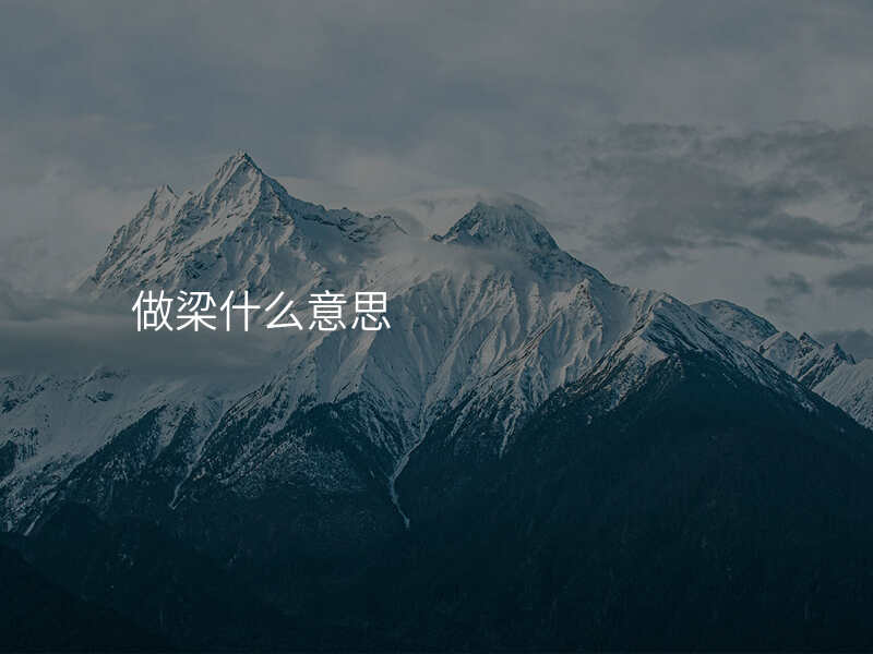 做梁什么意思