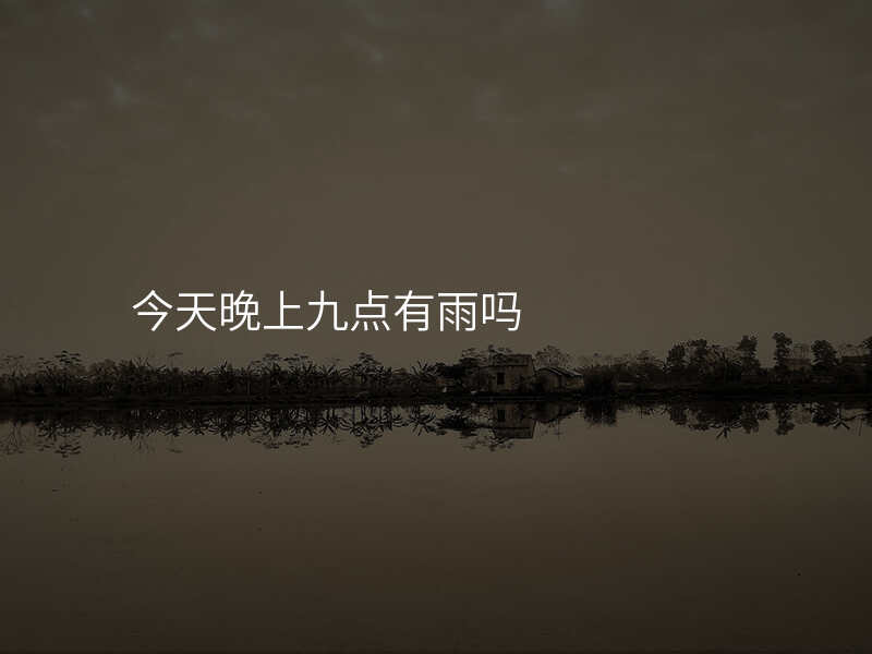 今天晚上九点有雨吗