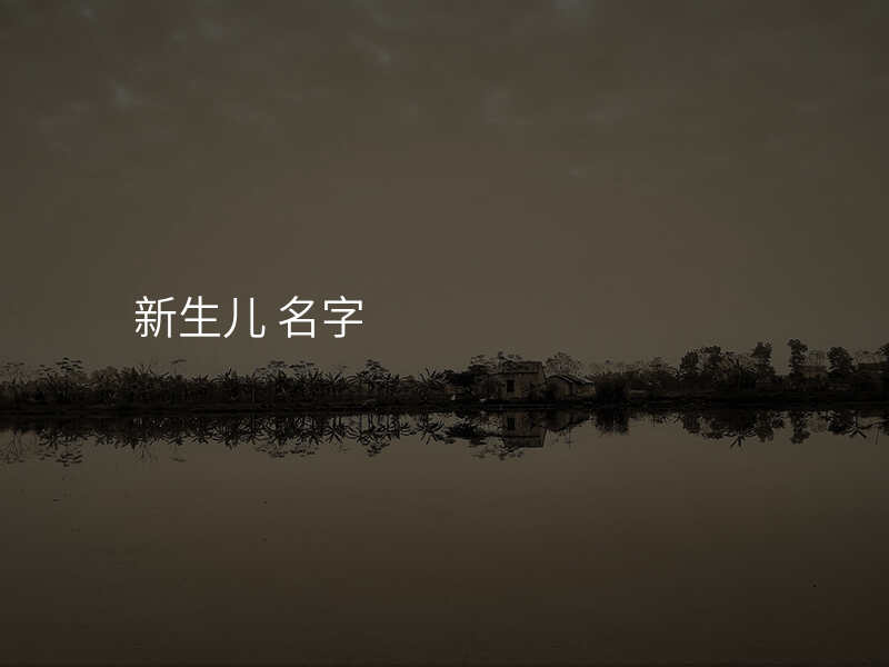新生儿 名字
