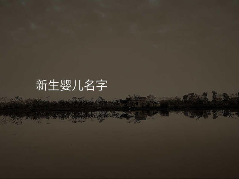 新生婴儿名字
