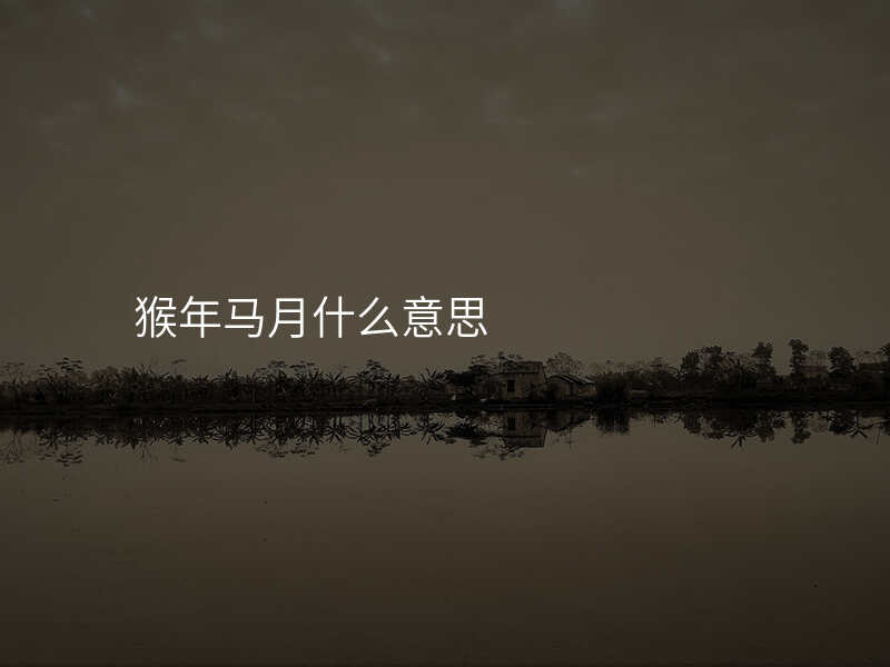 猴年马月什么意思