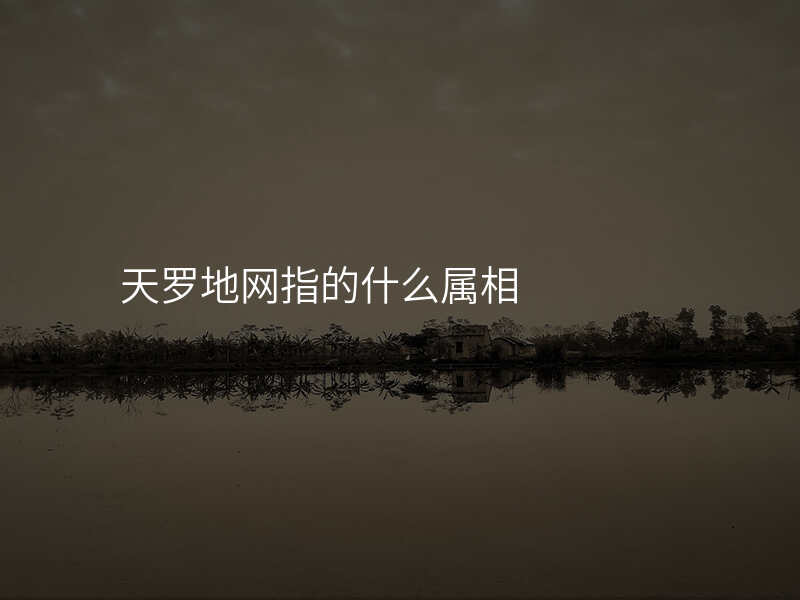 天罗地网指的什么属相