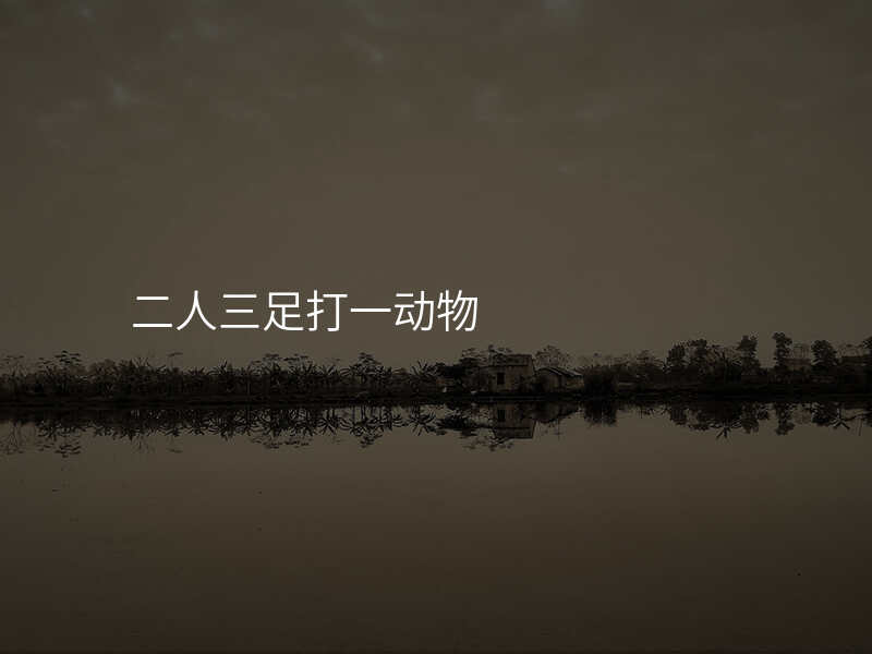 二人三足打一动物