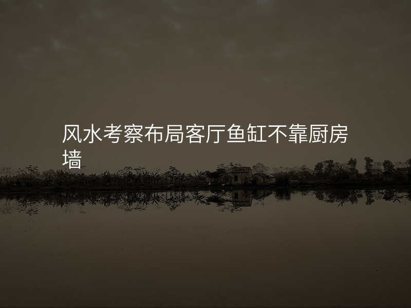 风水考察布局客厅鱼缸不靠厨房墙