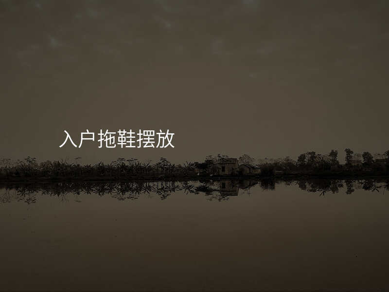 入户拖鞋摆放