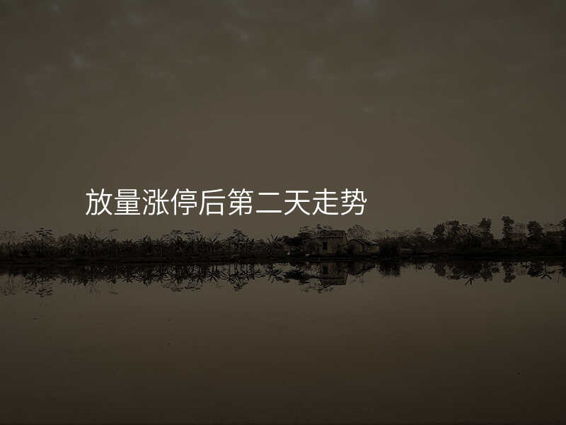 放量涨停后第二天走势